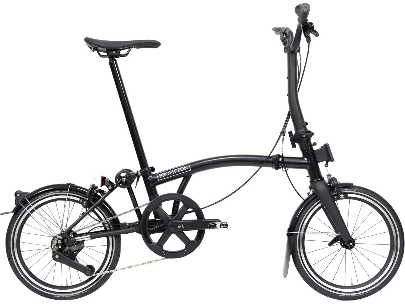 Faltrad Brompton P Line Mid Matt Black 4-Gang