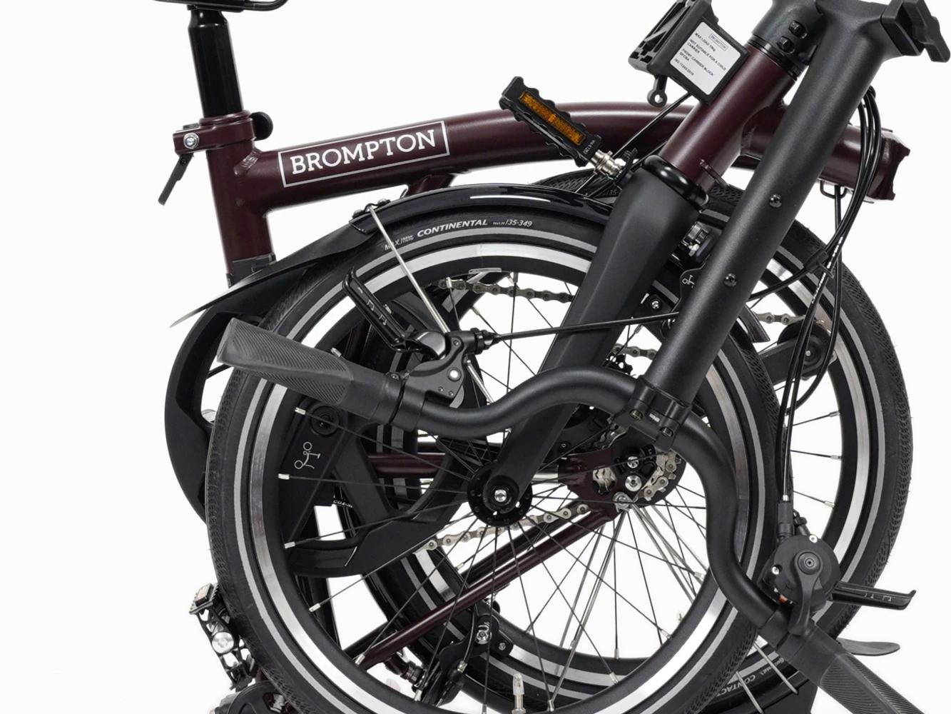 Faltrad Brompton P Line Mid Red Plum 12-Gang