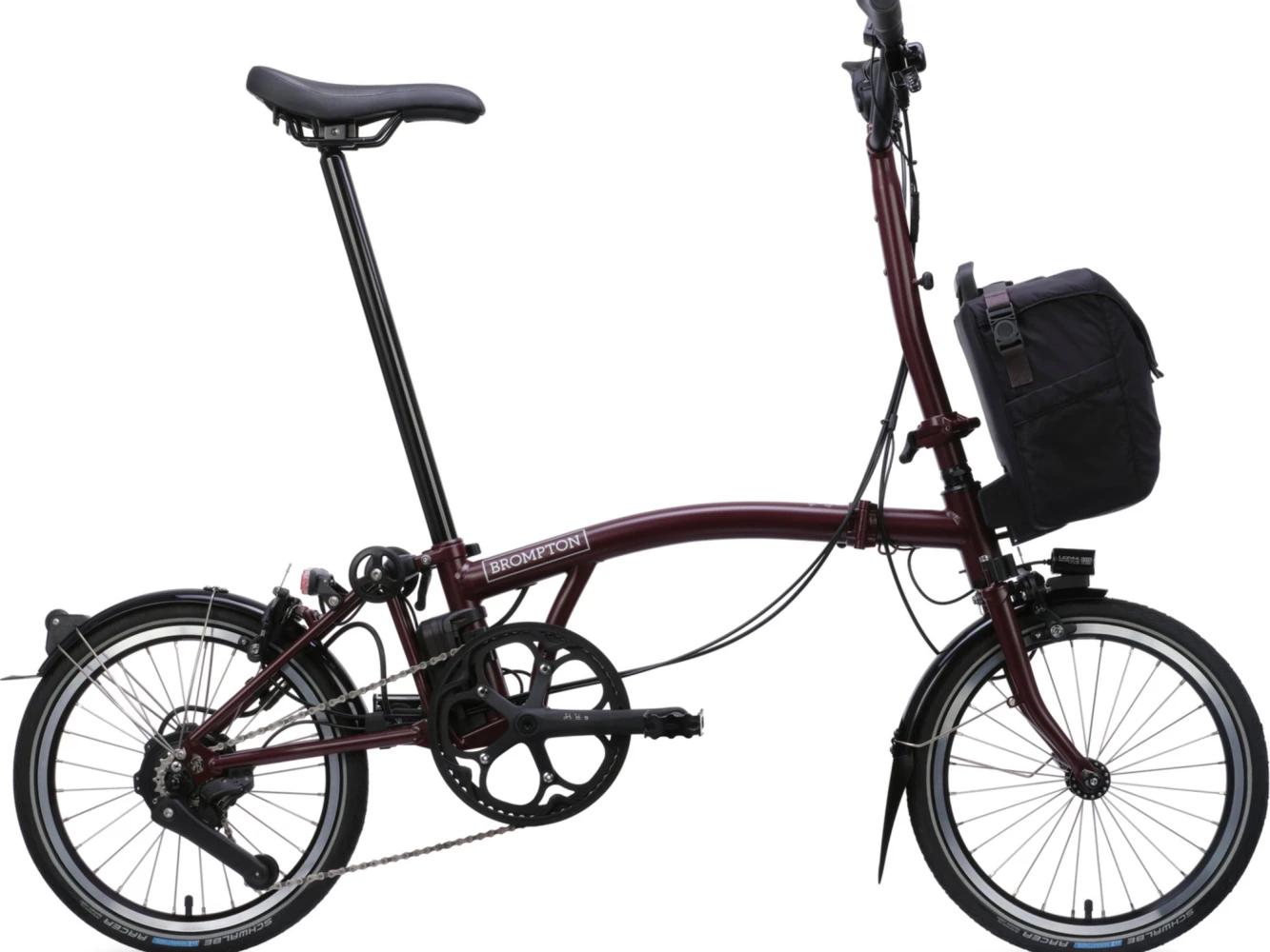 Faltrad Brompton Electric C Line High Red Plum