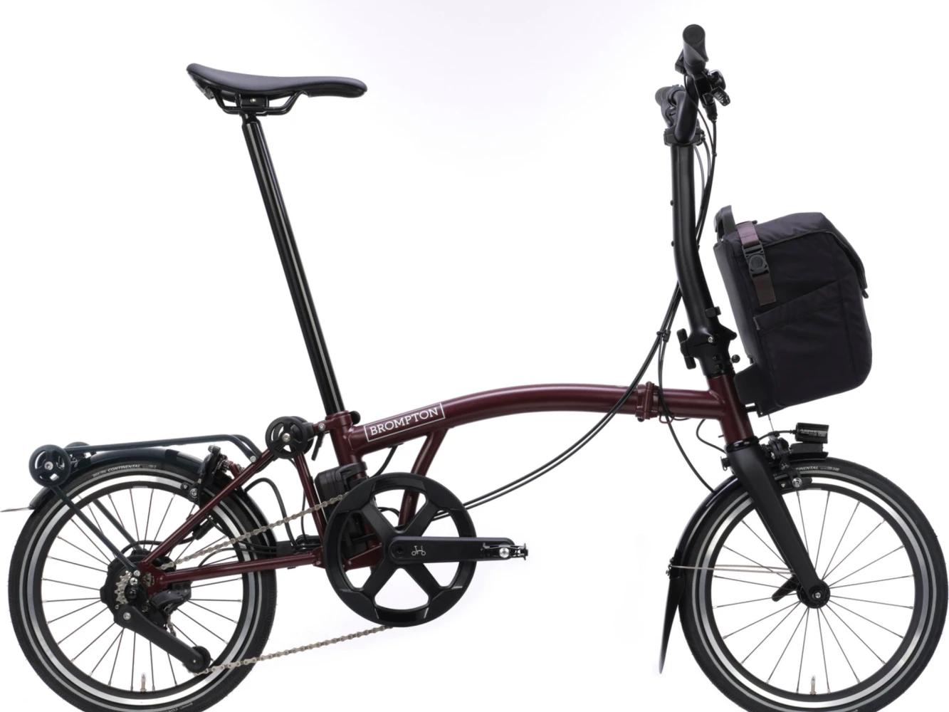 Faltrad Brompton Electric P Line Mid Red Plum