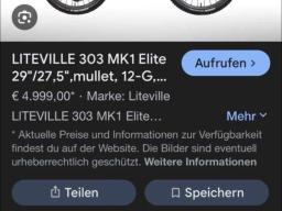 Fully Liteville 303 Mk1 Elite SL Mullet Premium Bike