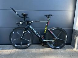 Simplon MR.T2 Triathlon / Zeitfahrrad – Carbon – Xentis Laufräder – Rotor Powermeter – Top Zustand