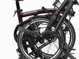 Faltrad Brompton P Line Mid Red Plum 12-Gang