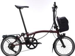 Faltrad Brompton Electric P Line Mid Red Plum